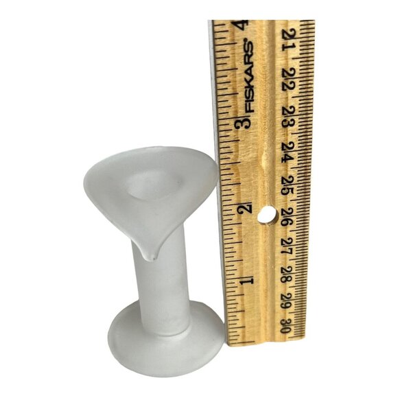 Hand Blown Cobalt Blue Mini Flowers Leaves frosted jack in‎ pulpit vase Murano? - Picture 11 of 14